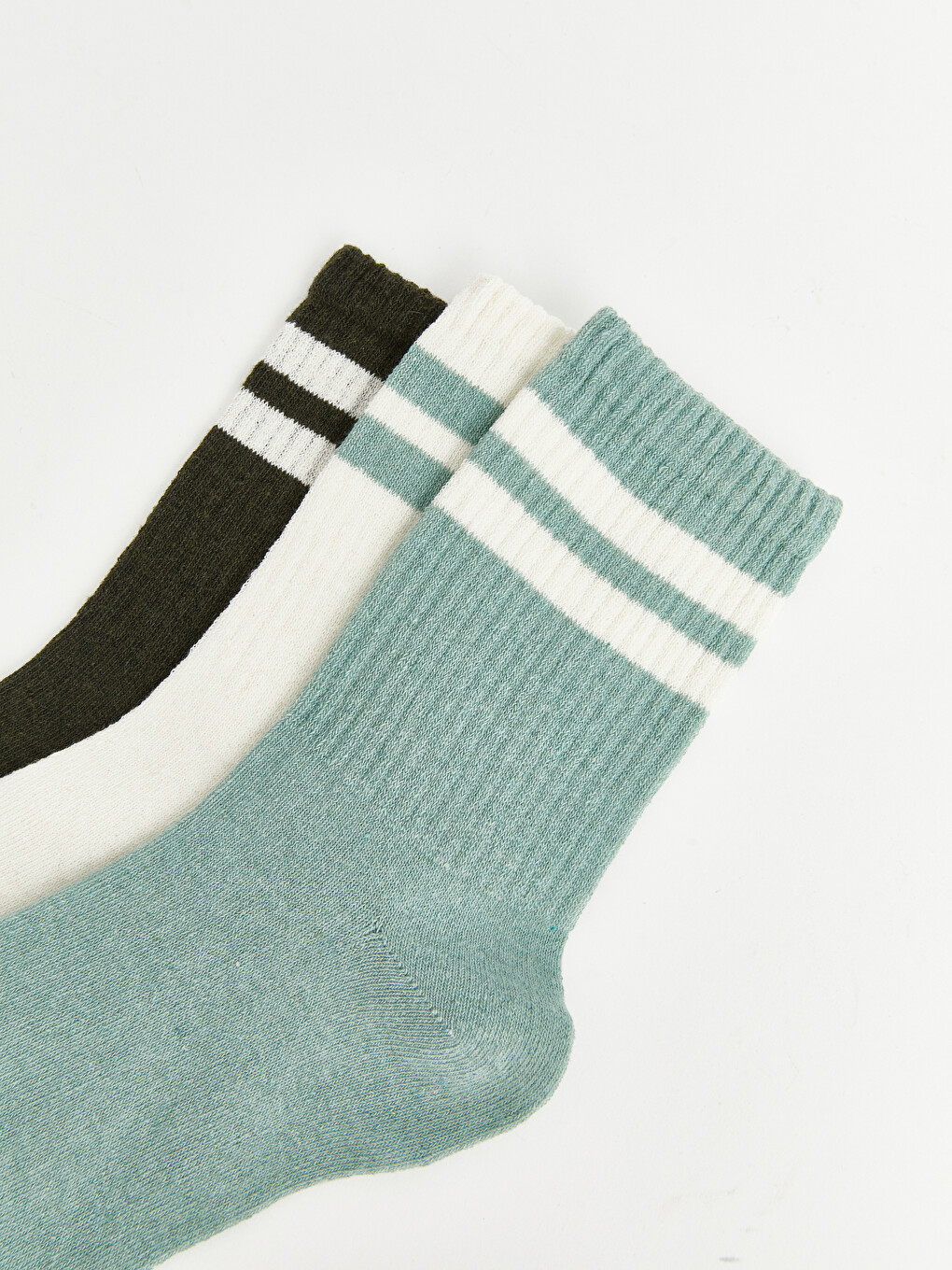 Woman Green Ankle Socks-1