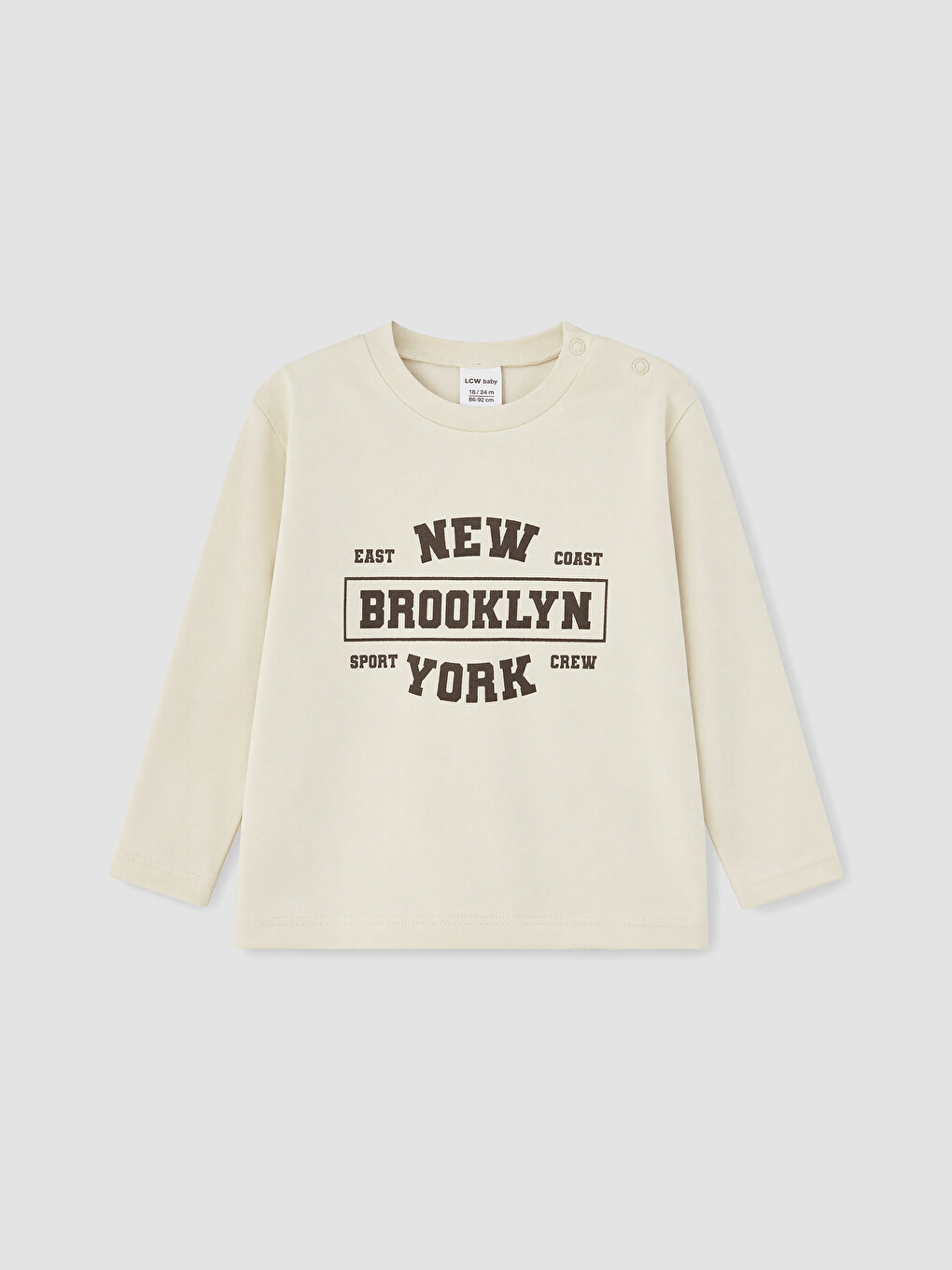 Bej Nyc Baskılı Erkek Bebek Takım 3'lü-4