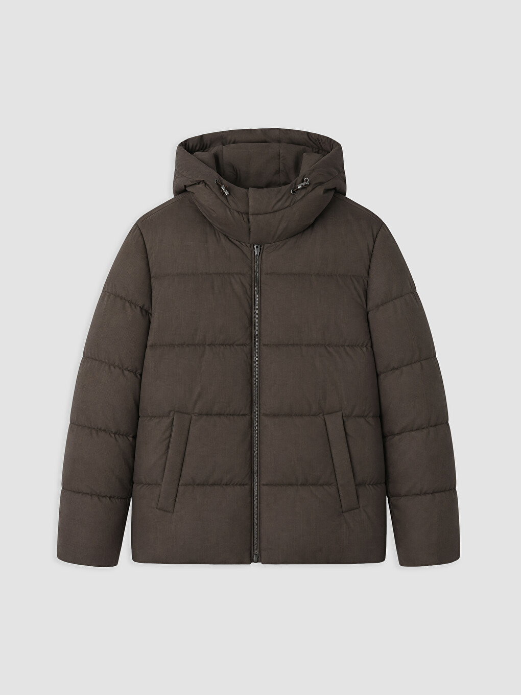 Regular Fit Hooded Men's Puffer Coat-5