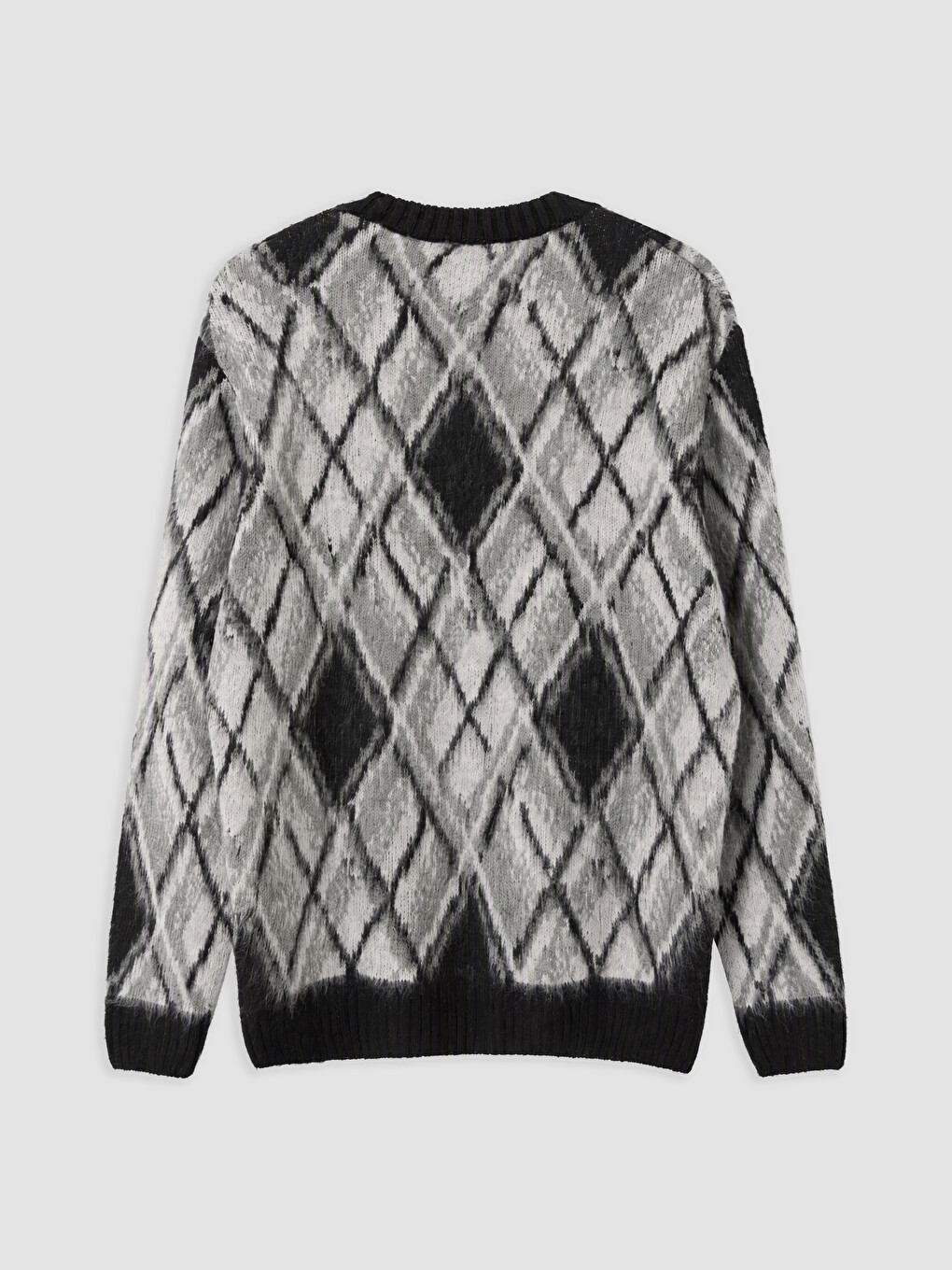 Мъжки Пуловер С Аргайл Десен-1