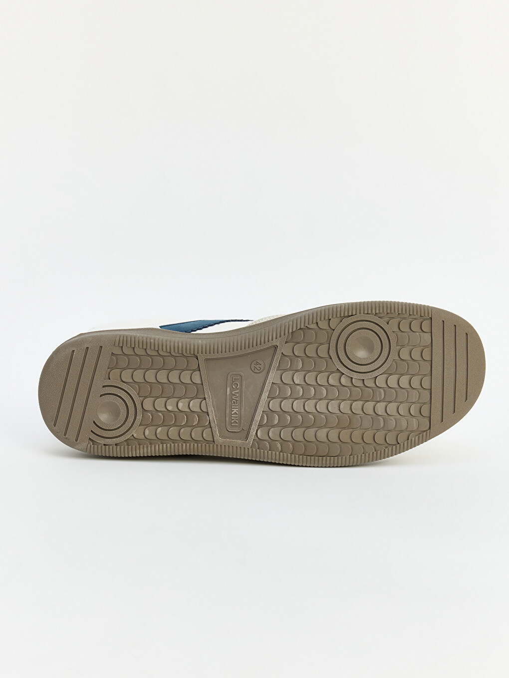 Beyaz Bağcıklı Suni Deri Erkek Sneaker-3