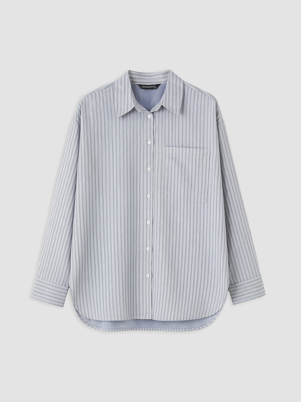 Striped Women's Oversize Shirt Tunic-4