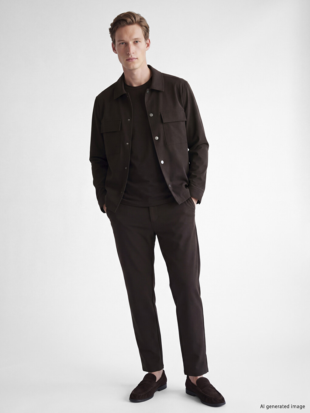 Regular Fit Men's Shirt Jacket-2