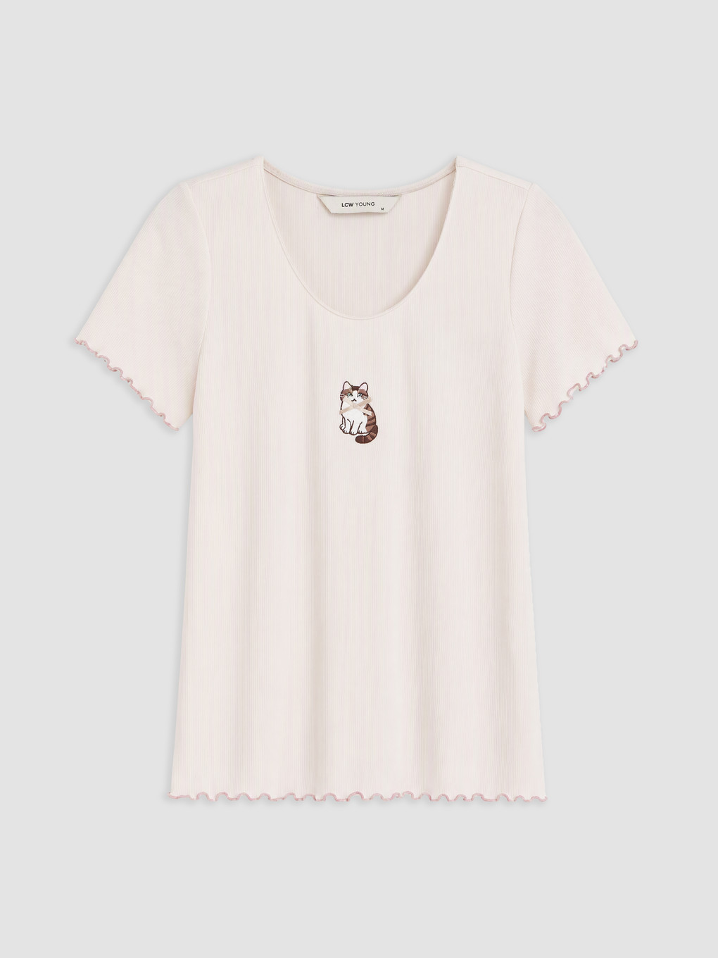 Woman Pink Shortie Pyjama Set-1