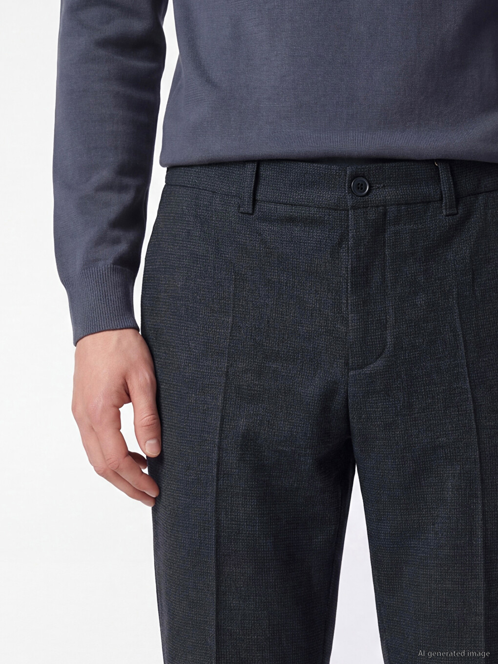 Regular Fit Men's Trousers-2
