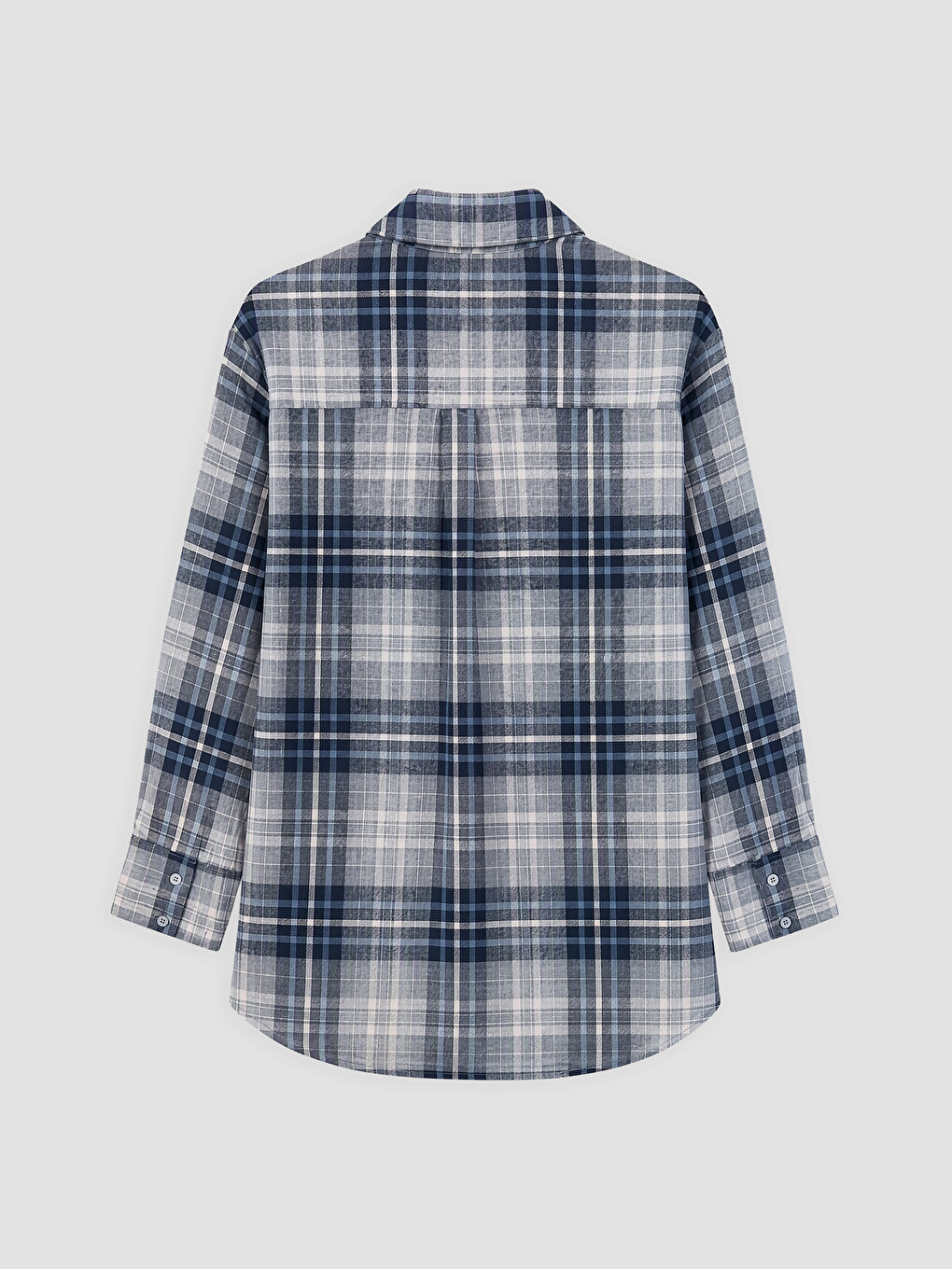 Woman Blue Shirt Tunic-1