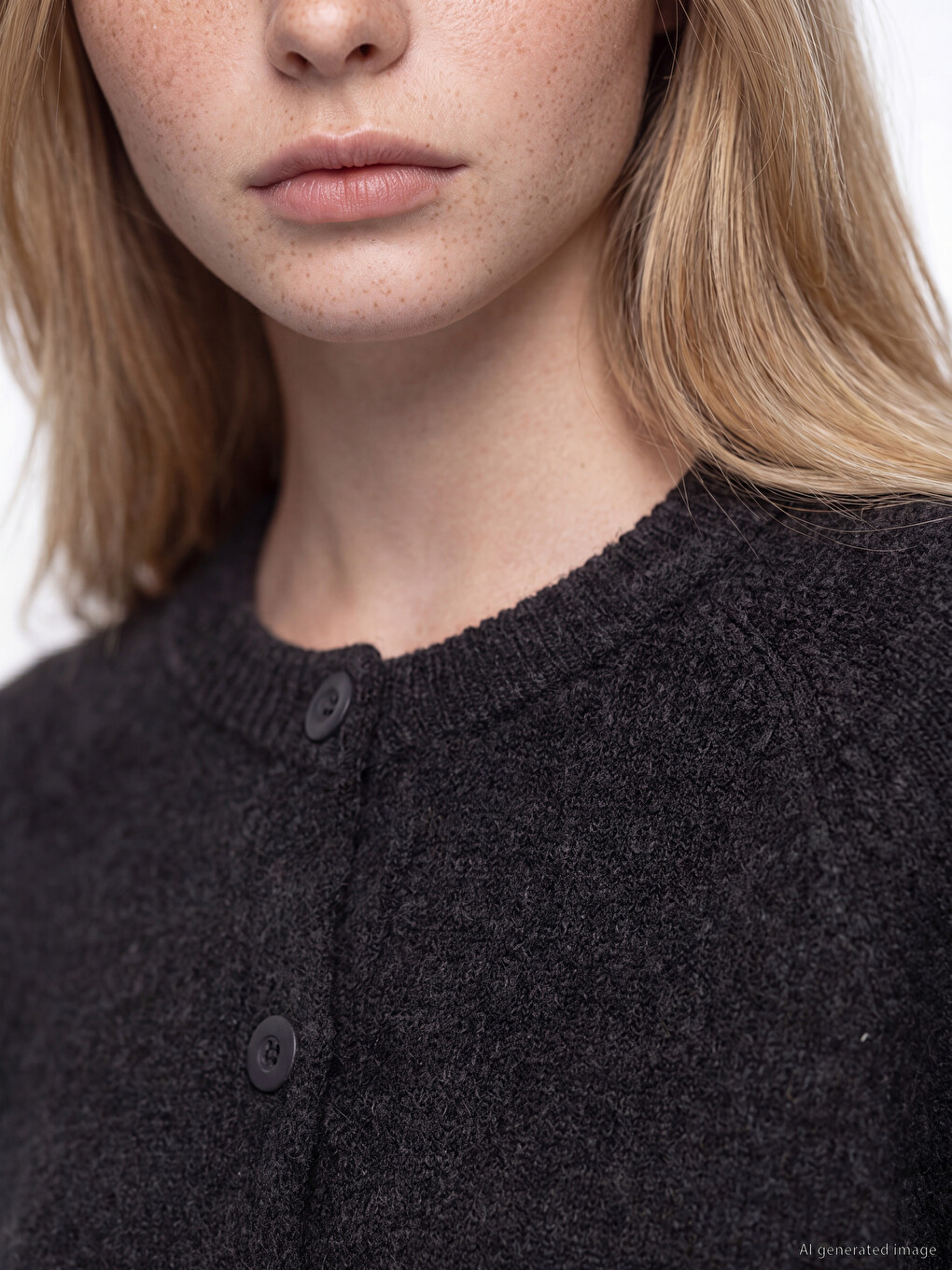 Crew Neck Women's Knitwear Cardigan-2