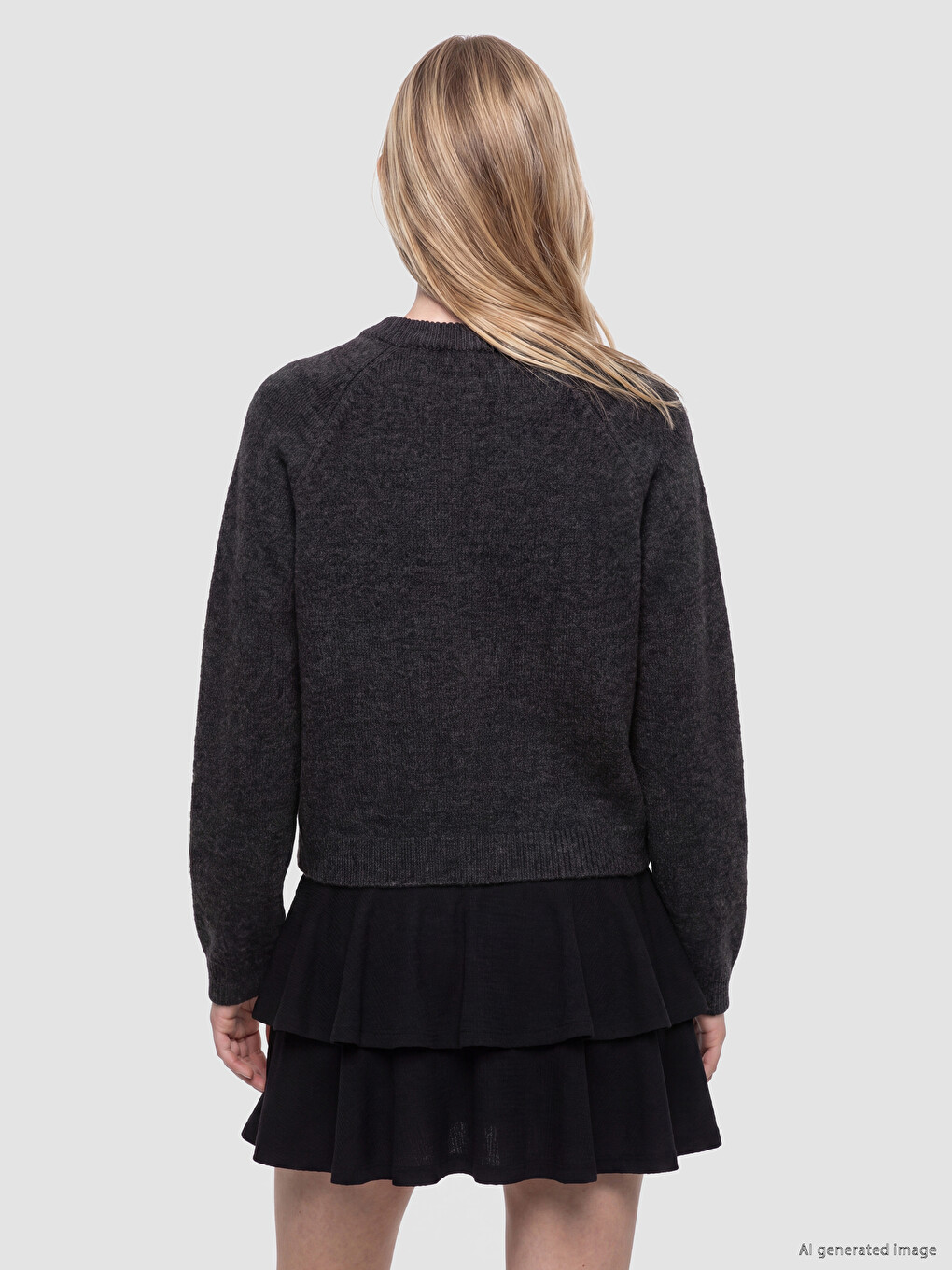 Crew Neck Women's Knitwear Cardigan-3