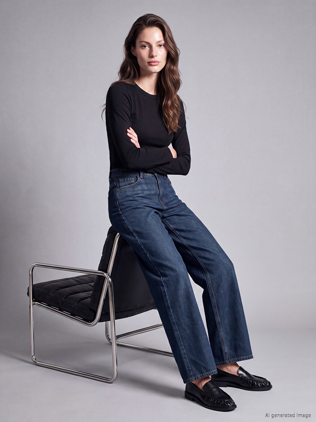 High Waist Baggy Jean-1