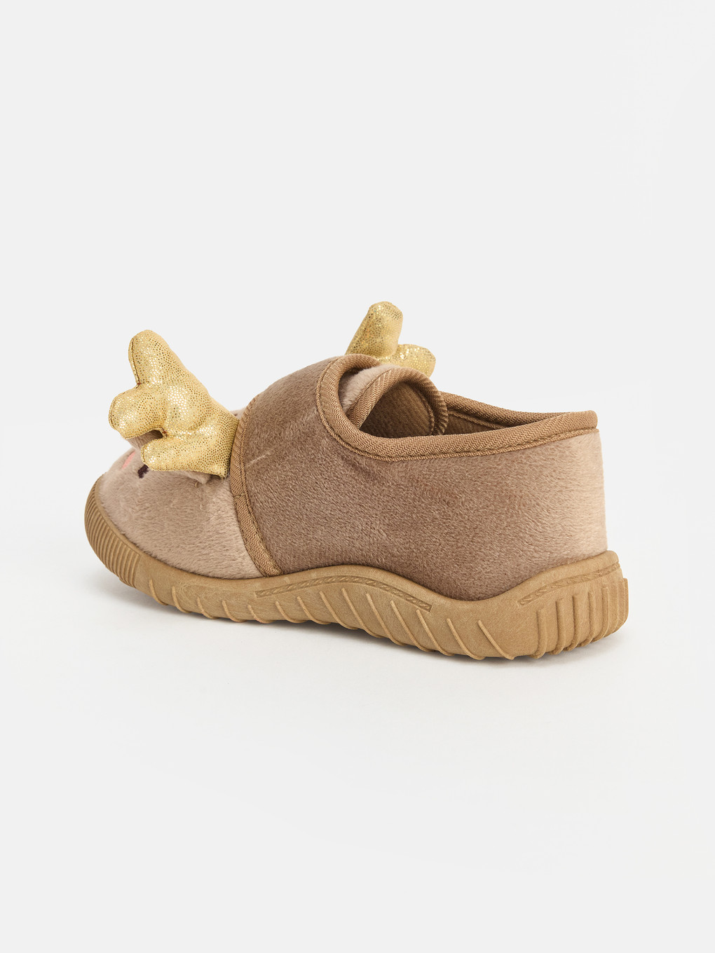 Girl Beige Slipper Boots-2