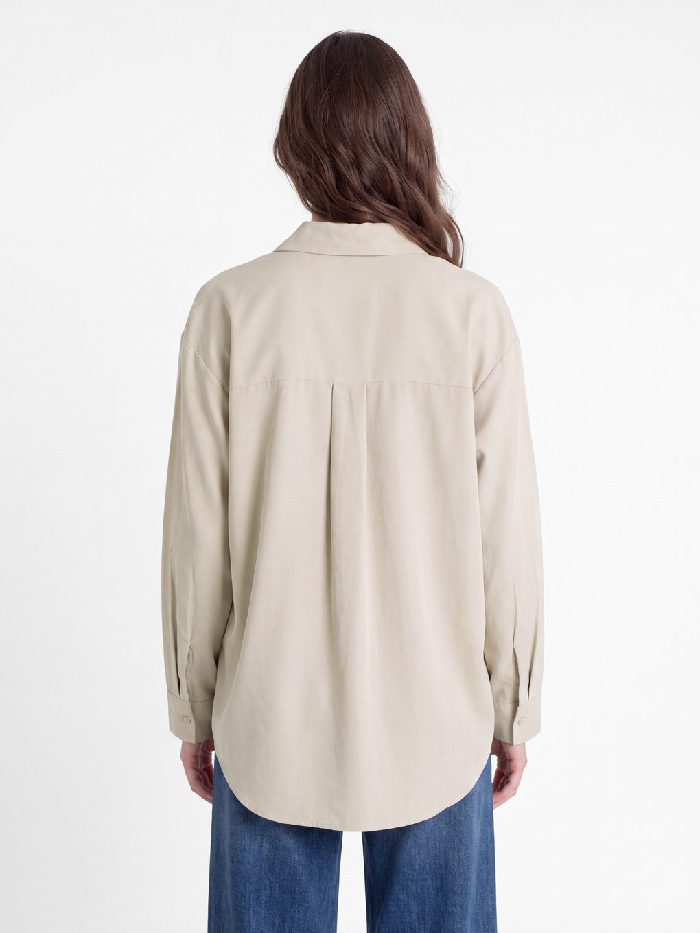 Suede Look Women's Shirt Tunic-3