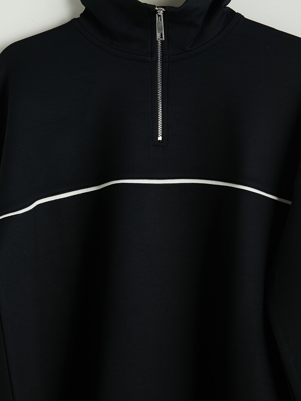 Siyah Soft Touch Oversize Kadın Sweatshirt Tunik-2