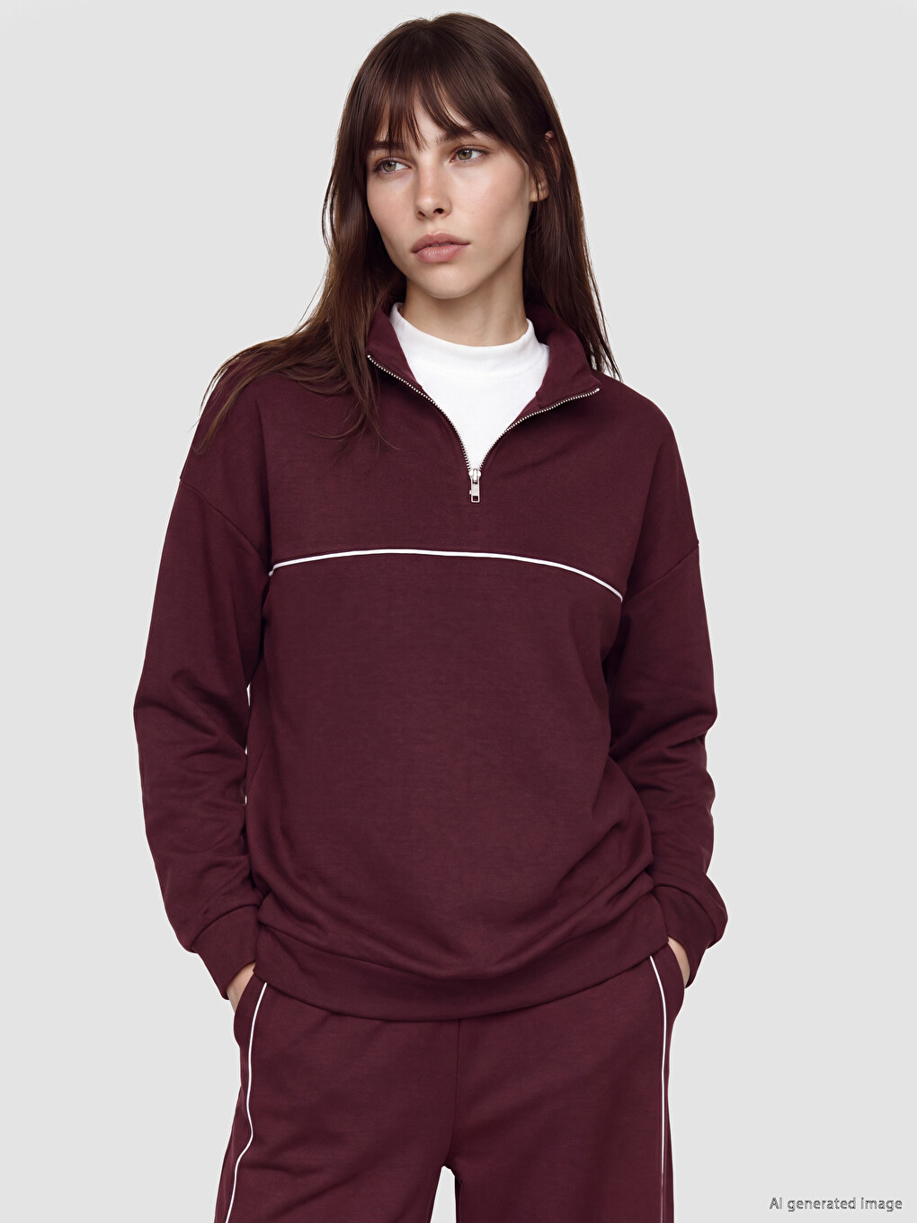 Soft Touch Oversize Women's Sweatshirt Tunic