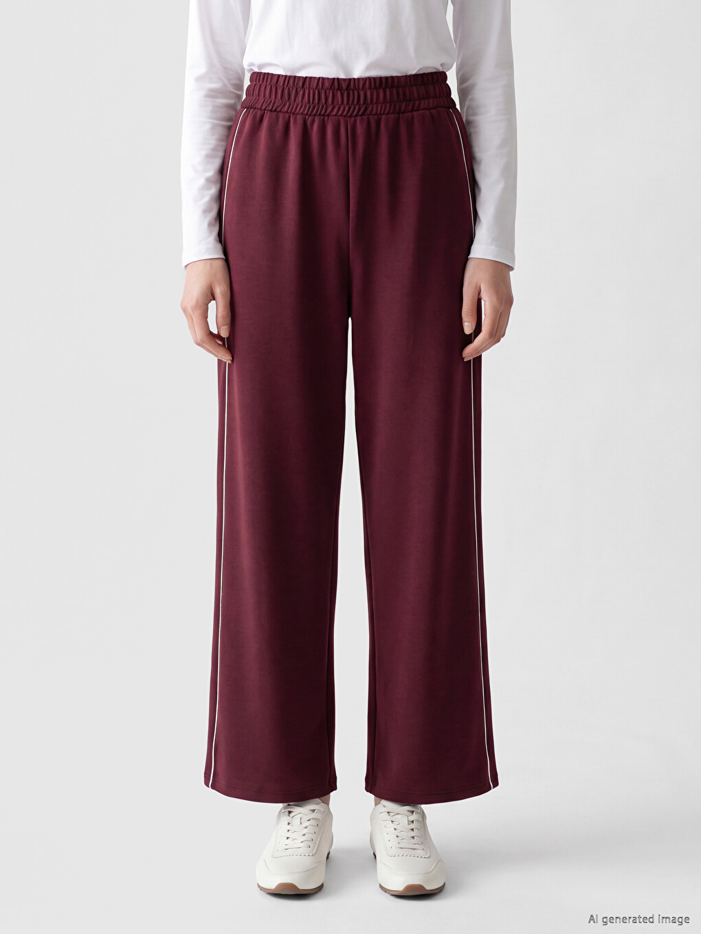 Stripe Detailed Soft Touch Women's Sweatpants-1