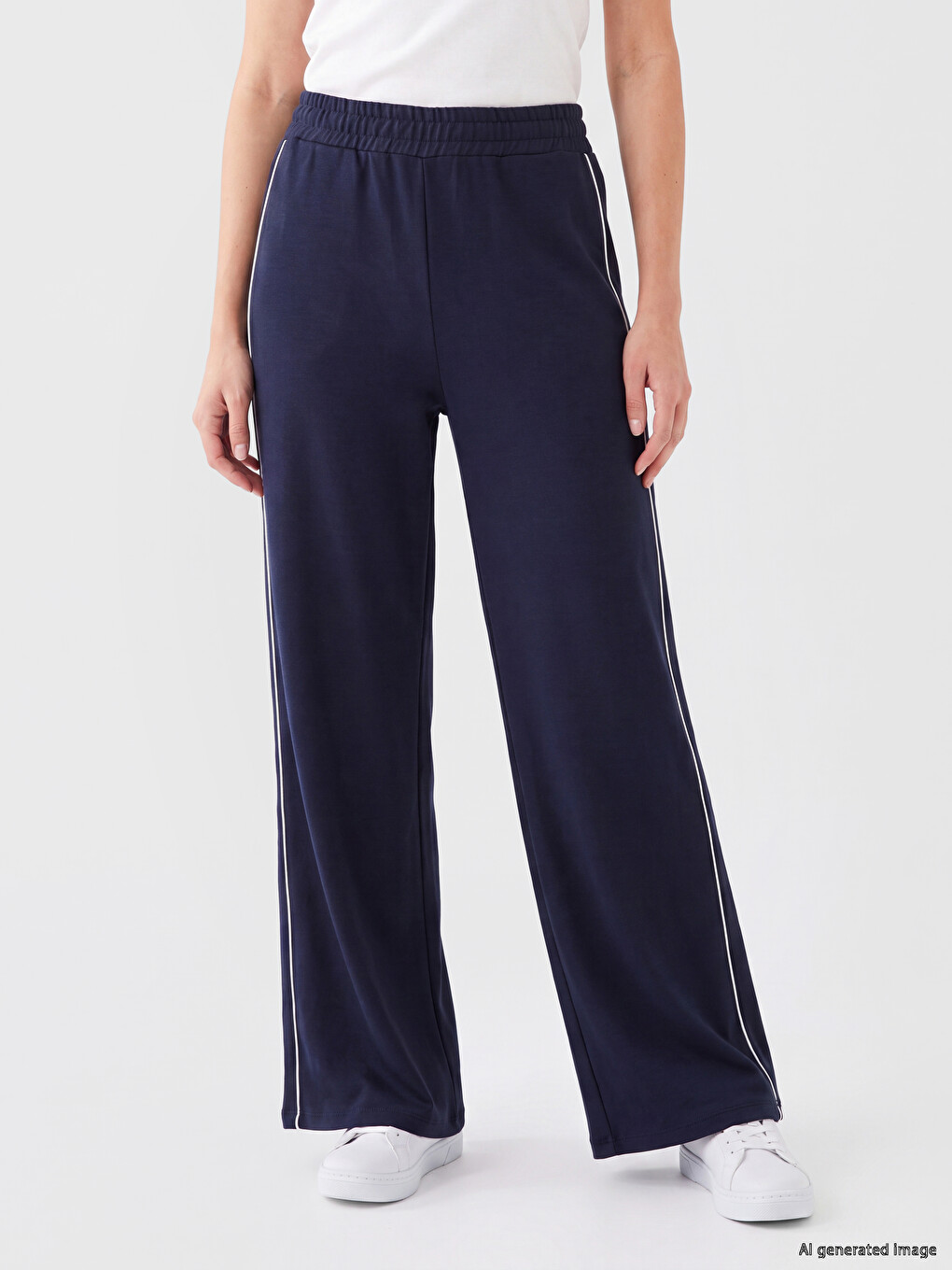 Striped Detail Soft Touch Women's Sweatpants-1
