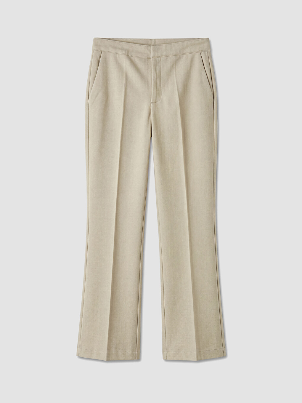 Bej Regular Fit Kadın Pantolon-4