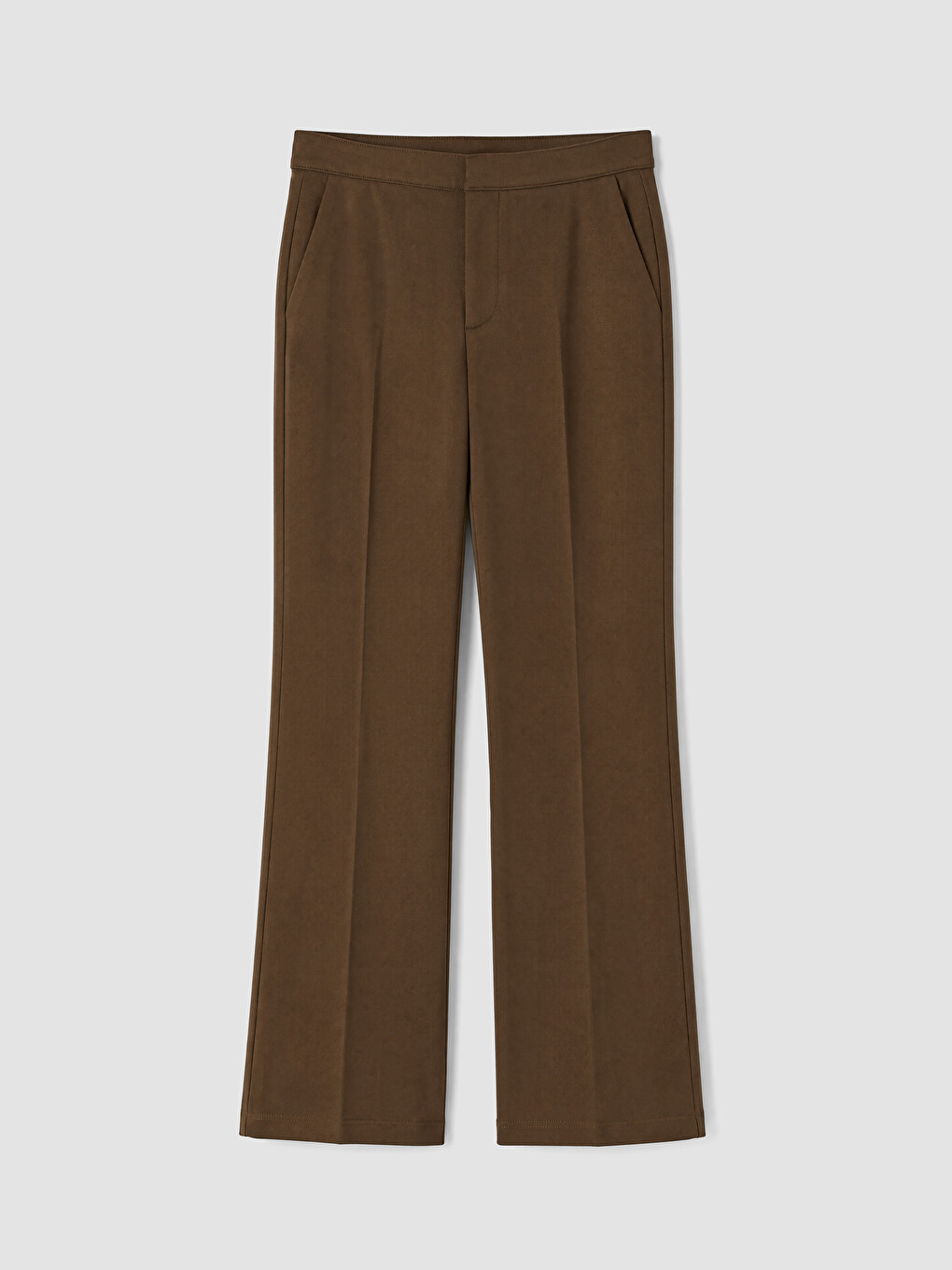 Kahverengi Regular Fit Kadın Pantolon-4