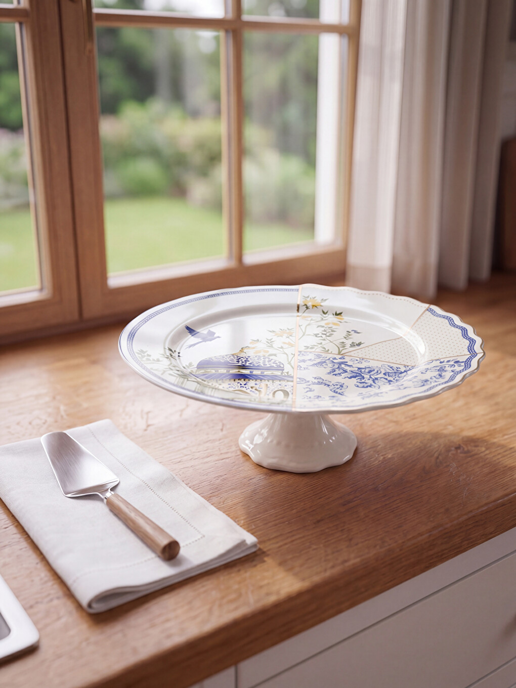 Karışık Ayaklı Porselen Sunumluk 28 Cm