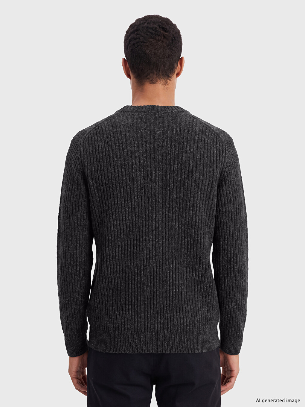 Crew Neck Men's Knitwear Sweater-3