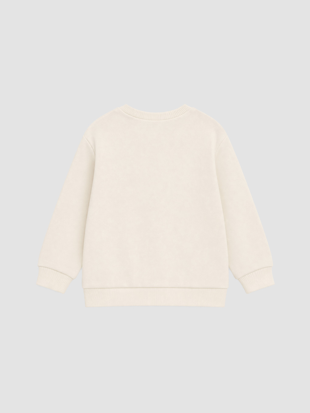 Ekru Yeni Yıl Temalı Erkek Bebek Sweatshirt-1