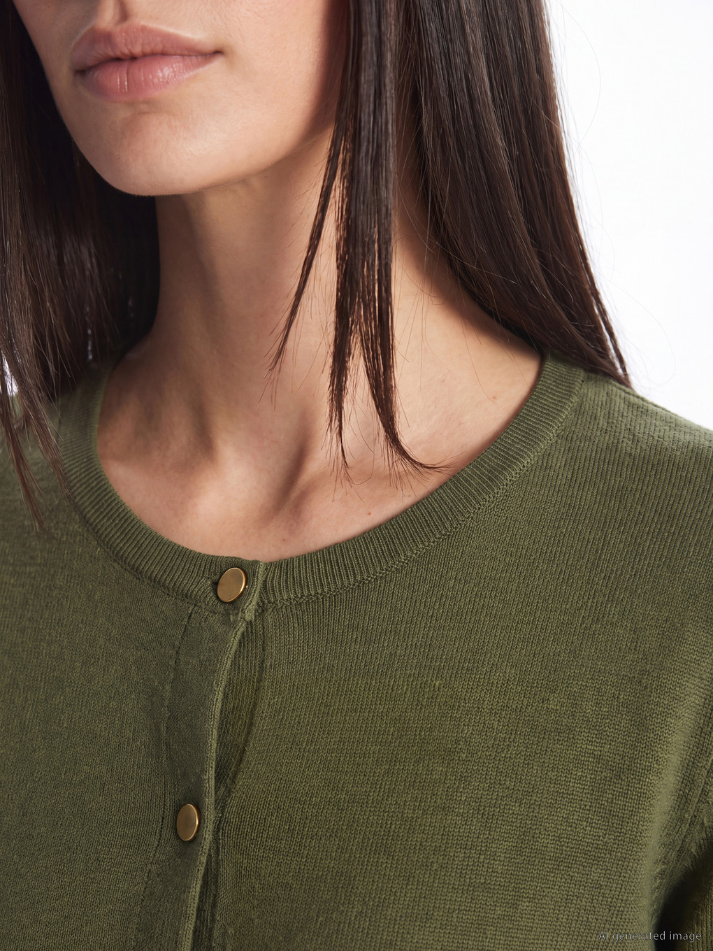 Crew Neck Women's Knitwear Cardigan-2