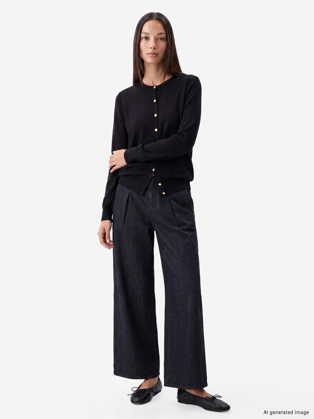 Crew Neck Women's Knitwear Cardigan-1