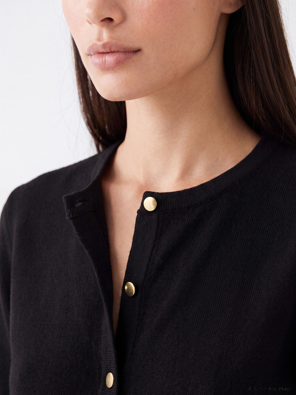 Crew Neck Women's Knitwear Cardigan-2