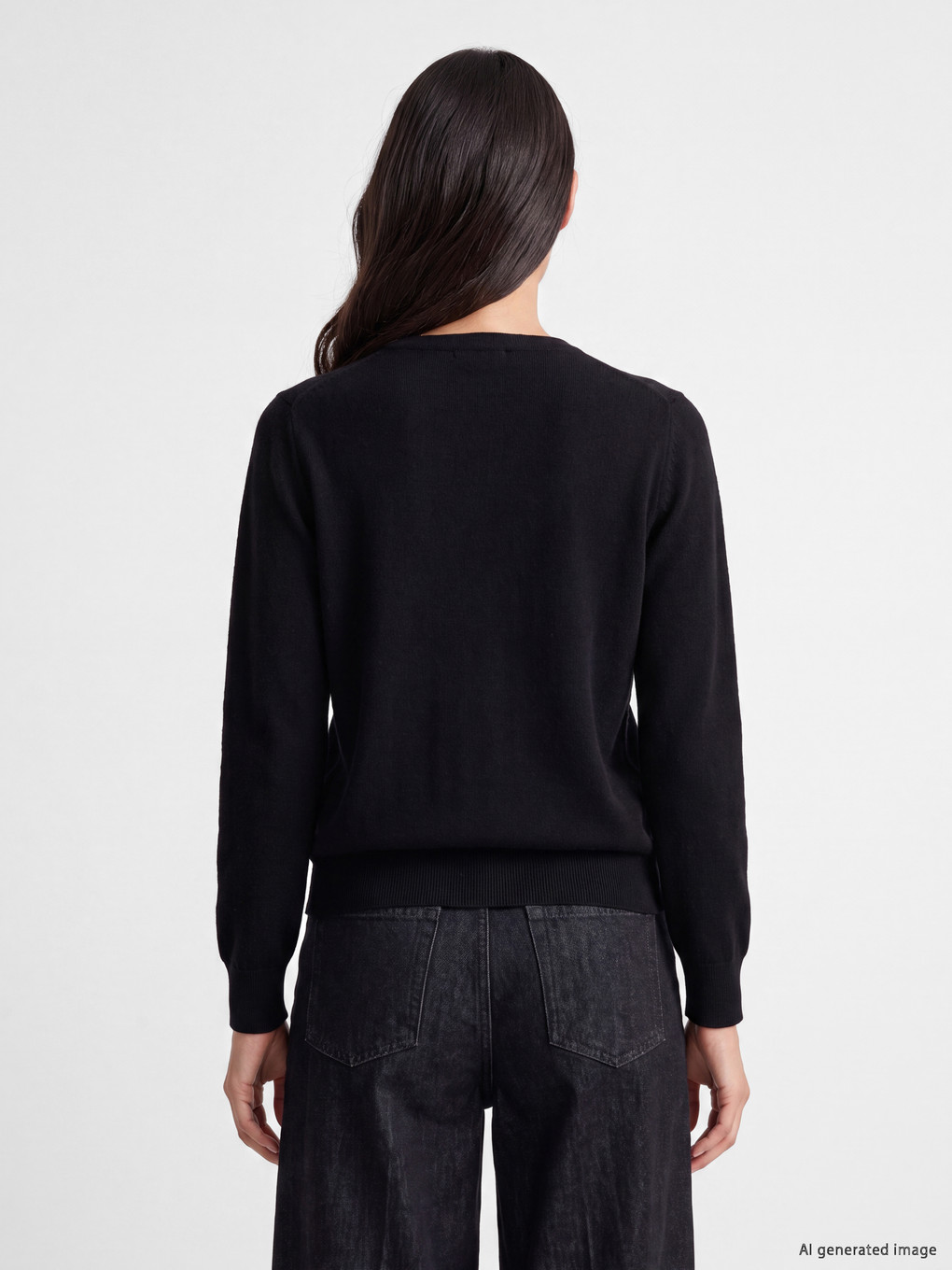 Crew Neck Women's Knitwear Cardigan-3