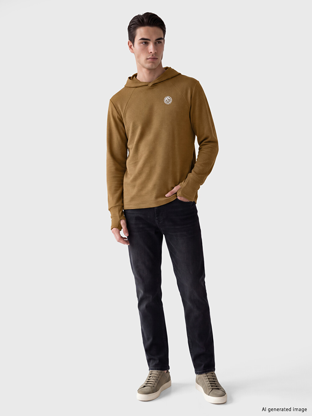 Printed Men's Hoodie-1