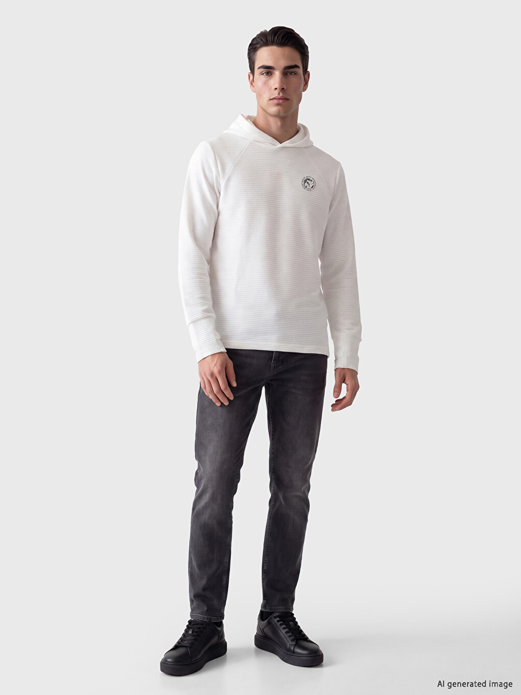 Printed Men's Hoodie-1
