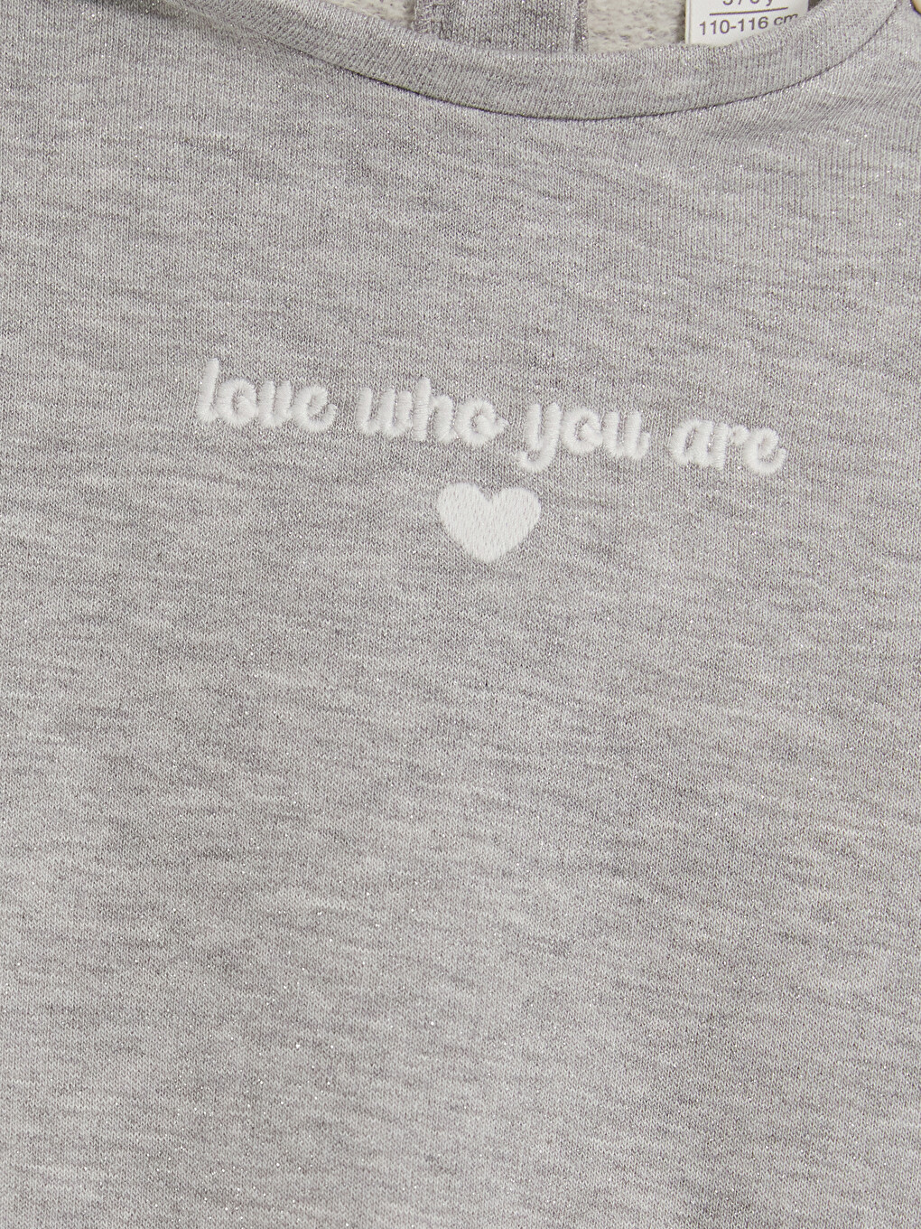 Crew Neck Girls' Tracksuit Set-2