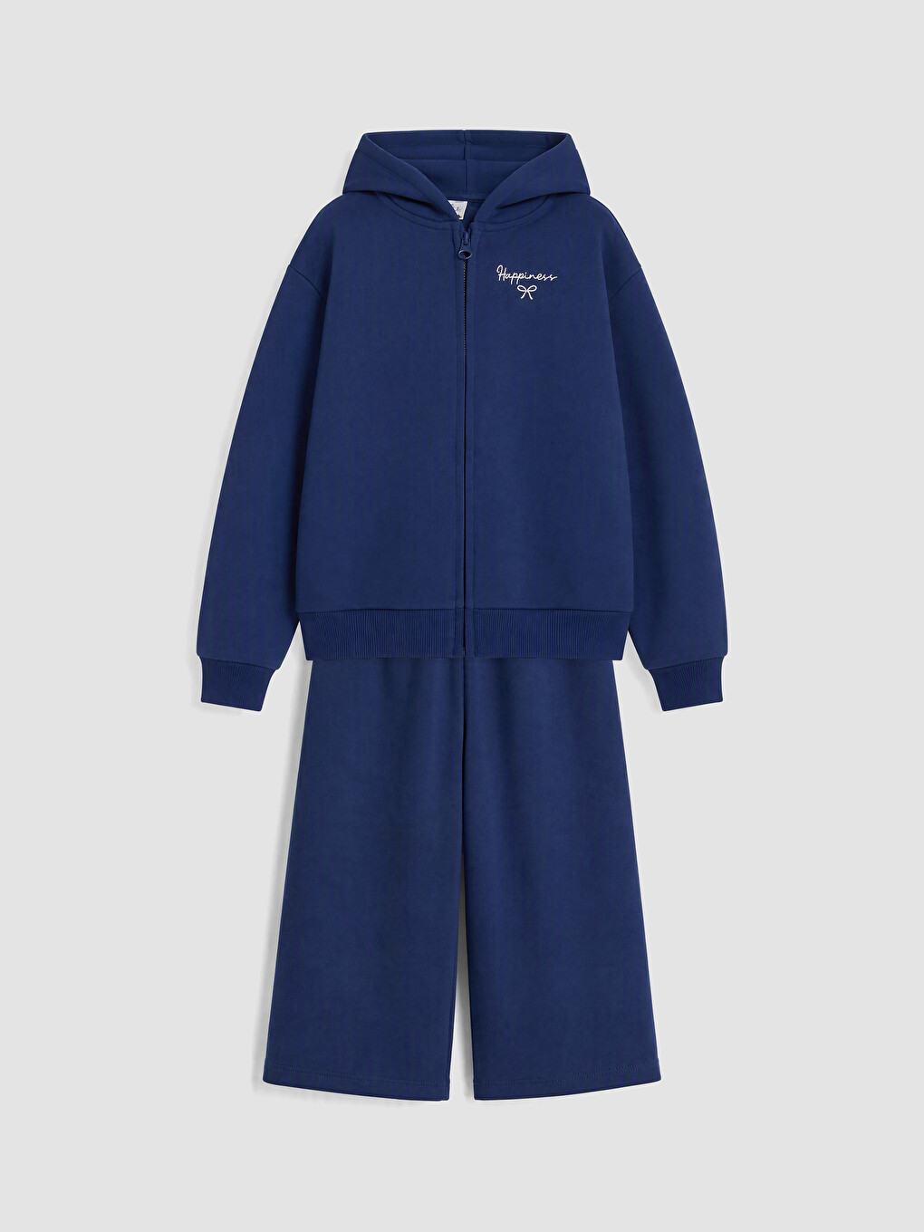 Hooded Embroidered Girls' Sweatshirt