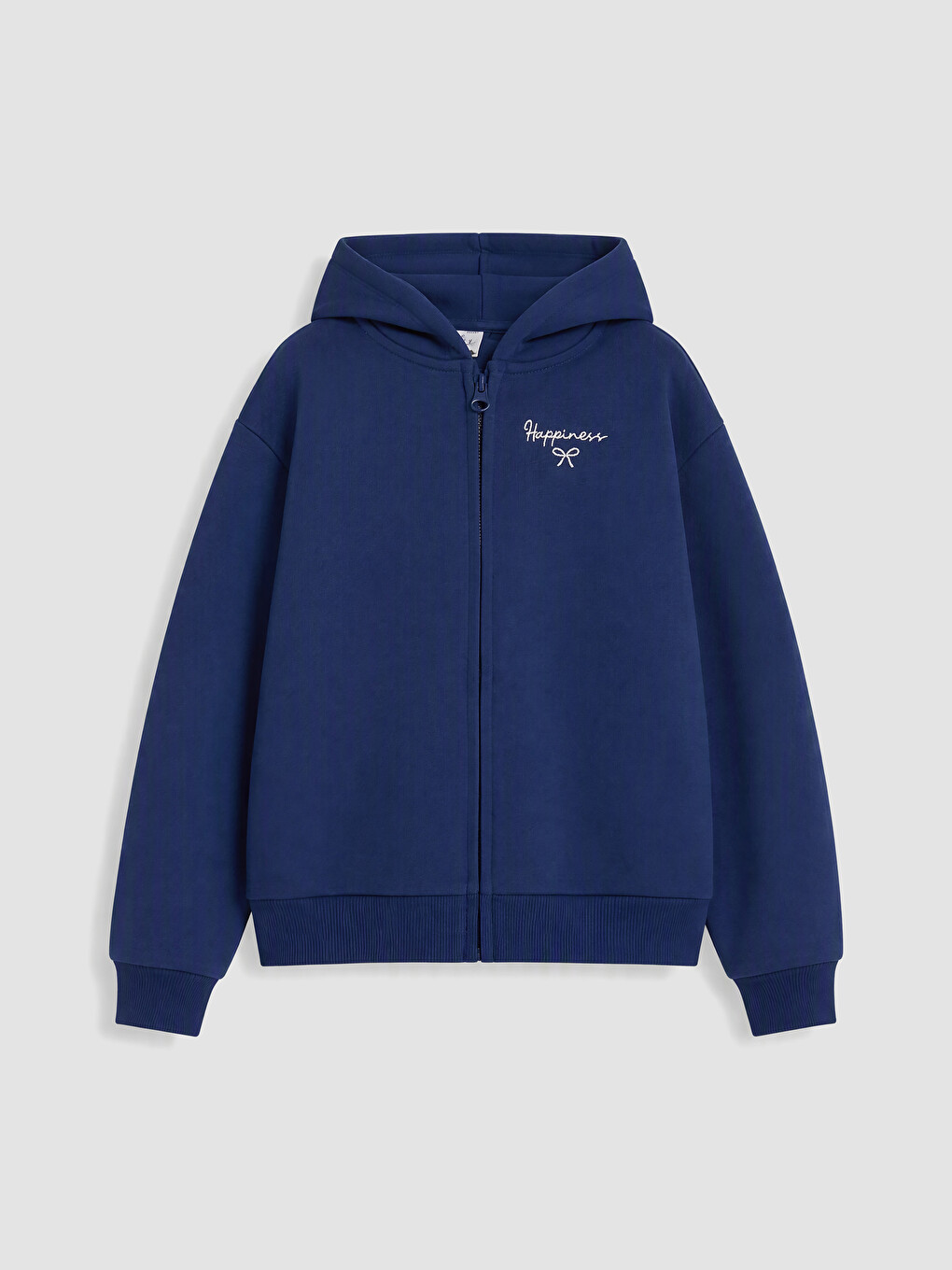 Hooded Embroidered Girls' Sweatshirt-1