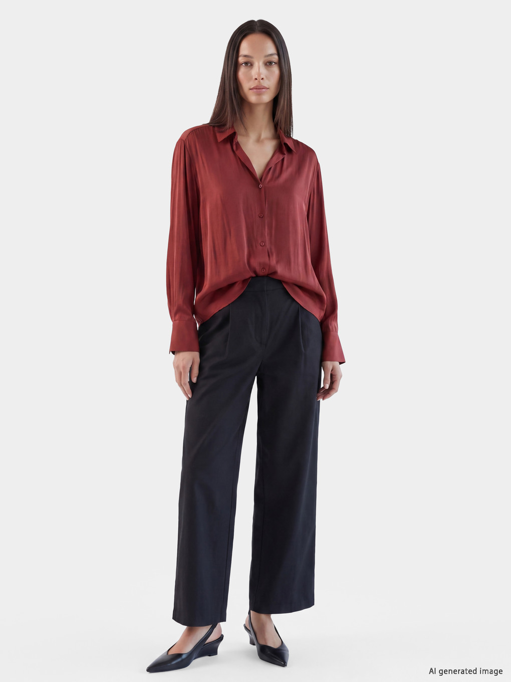 Satin Women's Shirt-1