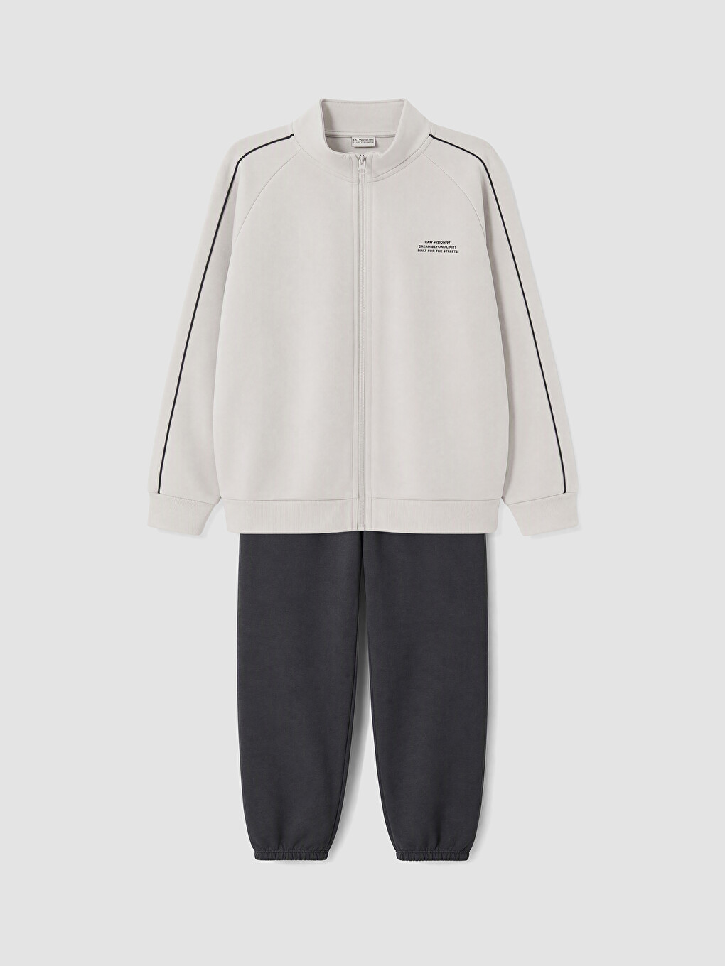 Mock Neck Boys' Thick Tracksuit Set