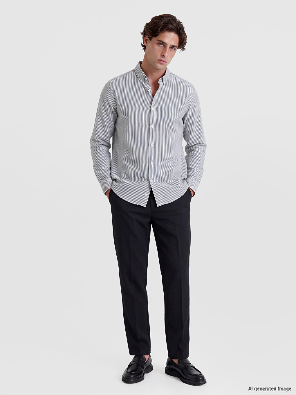 Standard Fit Dobby Men's Shirt-1