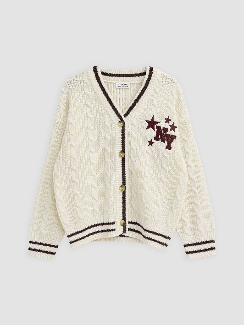 Girl Ecru Cardigan