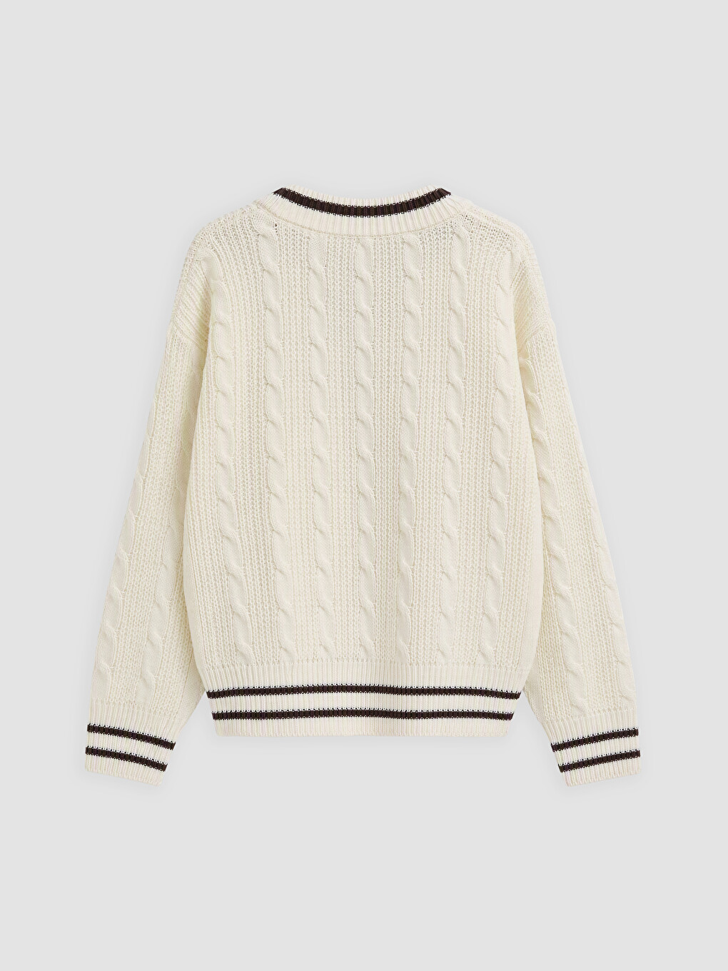Girl Ecru Cardigan-1