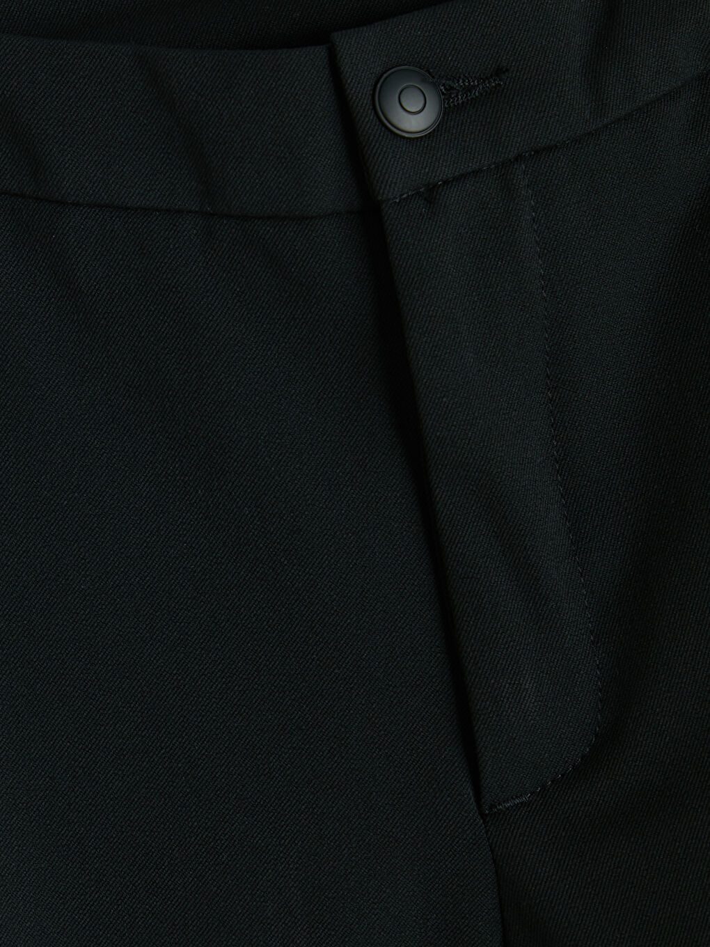 Siyah Regular Fit Erkek Pantolon-1