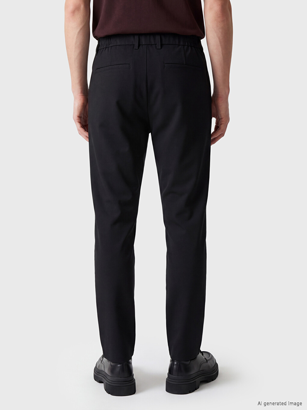 Siyah Regular Fit Erkek Pantolon-3