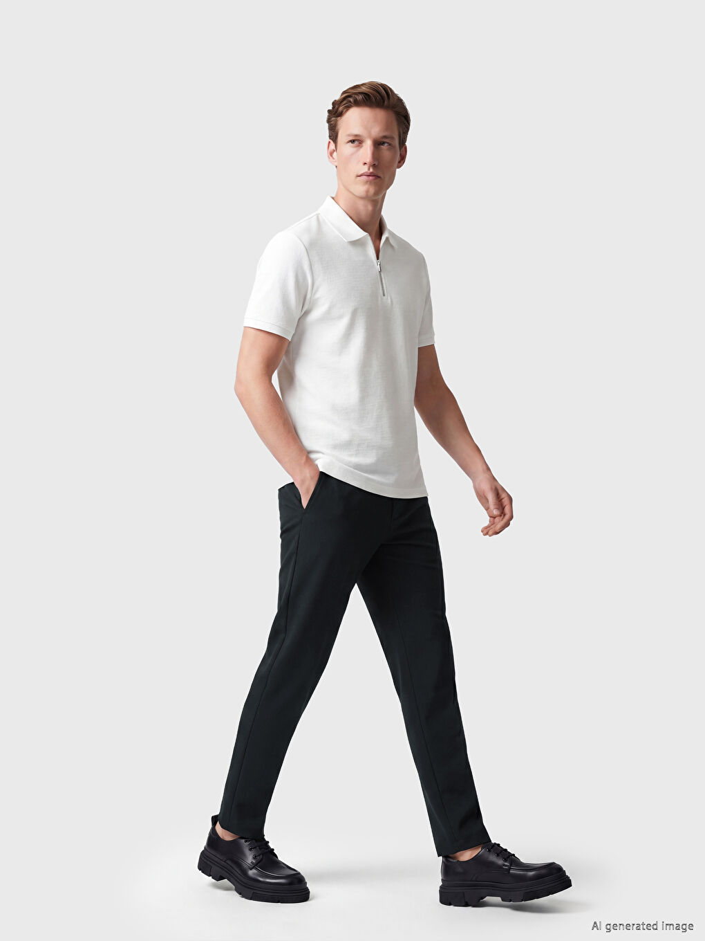 Lacivert Standart Kalıp Erkek Pantolon