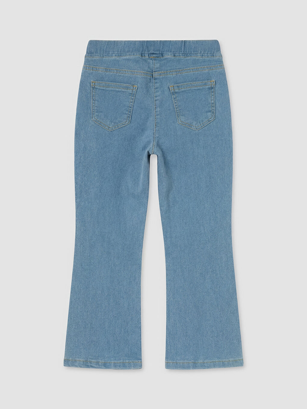 İndigo Slim Fit Taş İşlemeli Kız Çocuk Jean Pantolon-1