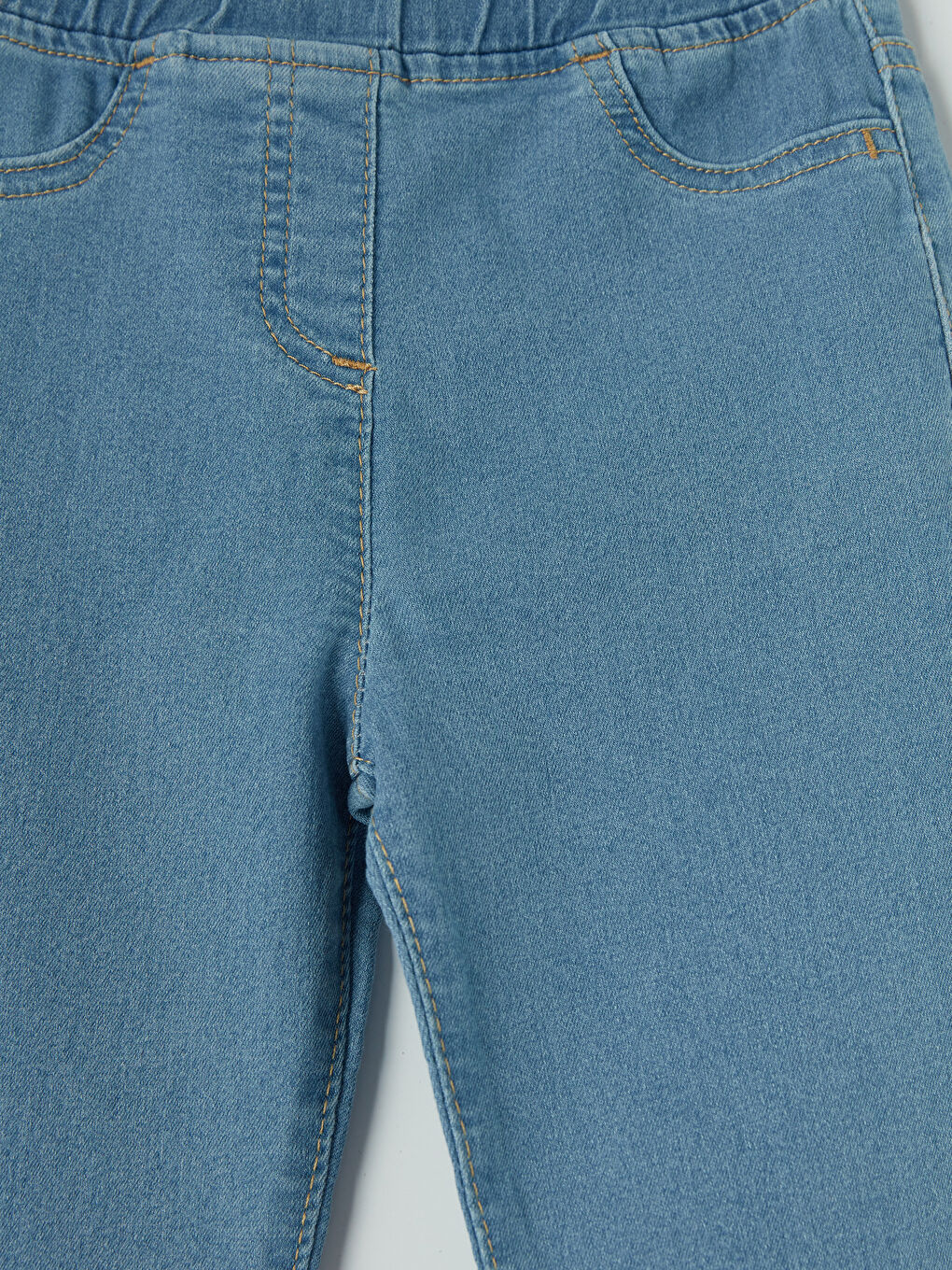 İndigo Slim Fit Taş İşlemeli Kız Çocuk Jean Pantolon-2