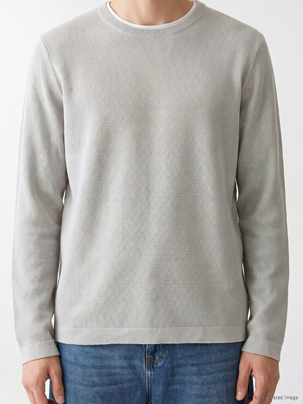 Crew Neck Men's Knitwear Sweater-2