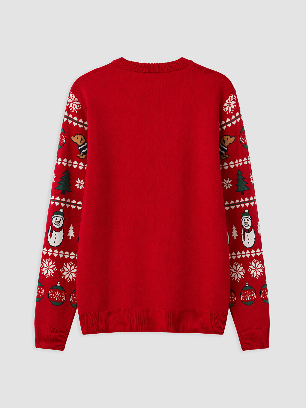 Crew Neck New Year Printed Men's Knitwear Sweater-5