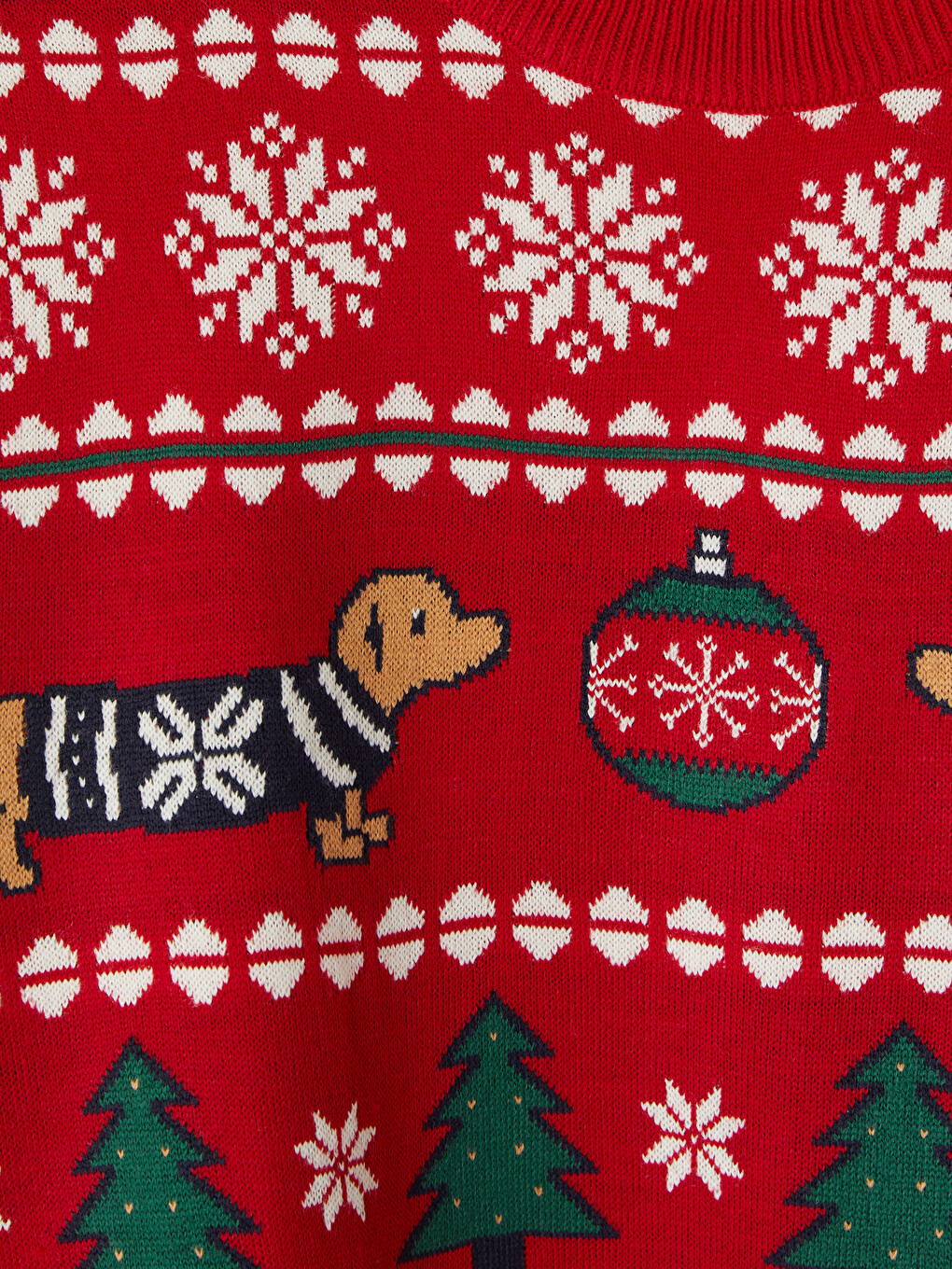 Crew Neck New Year Printed Men's Knitwear Sweater-6