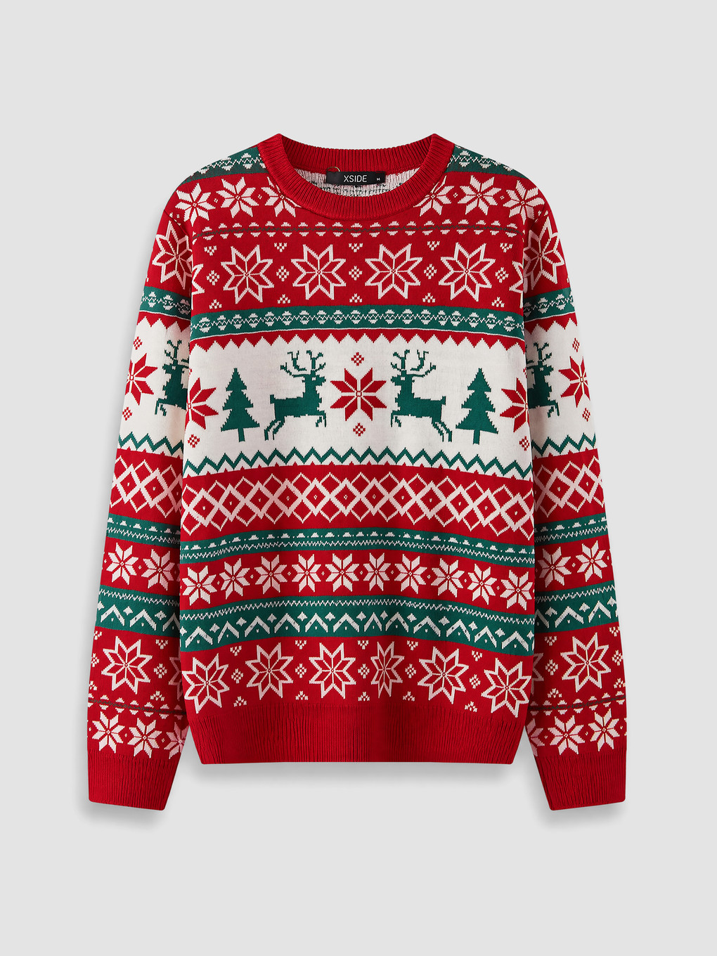 New Year's Themed Men's Knitwear Sweater-4
