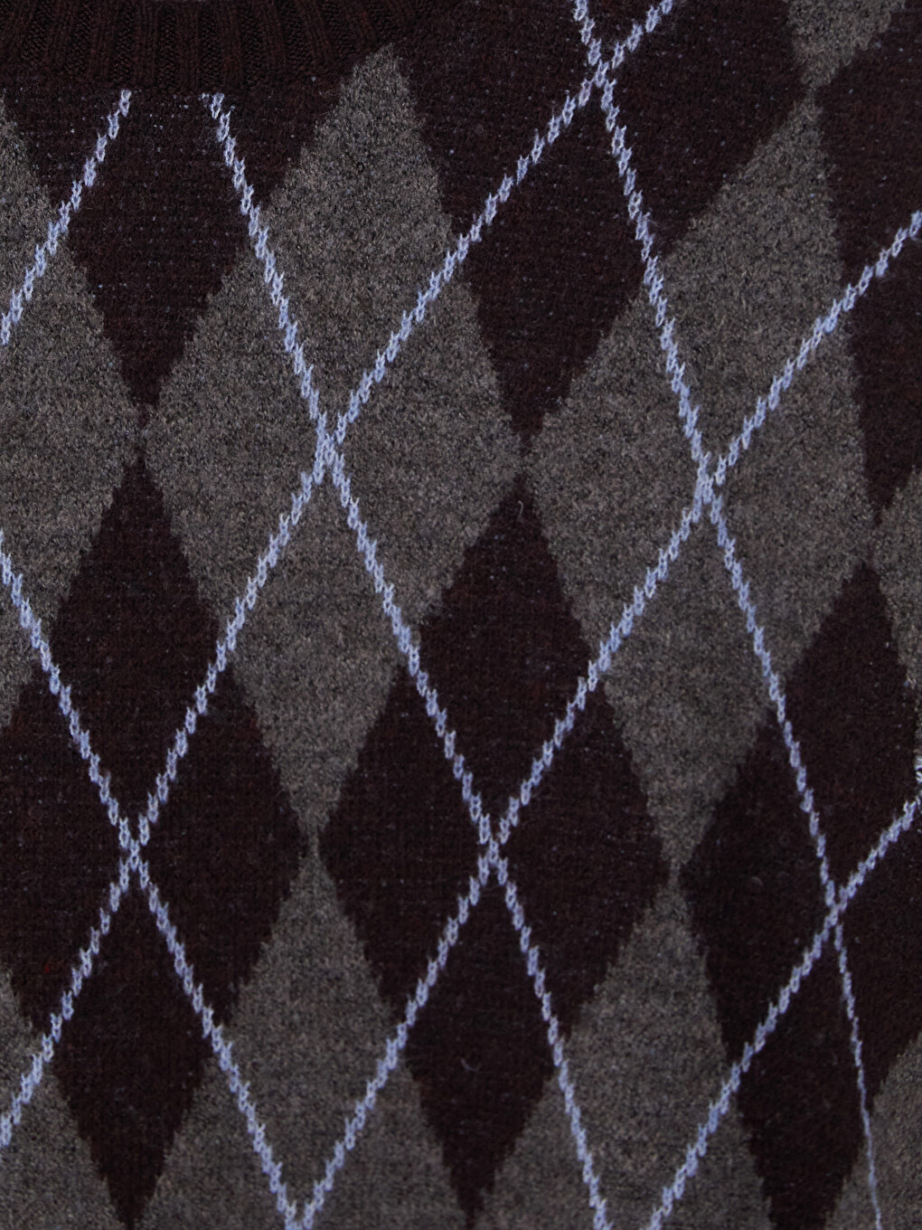 Crew Neck Patterned Men's Sweater-2