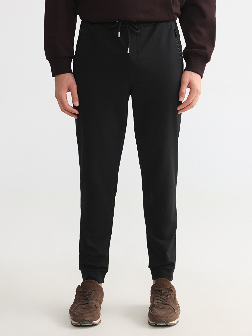 Siyah Regular Fit Erkek Jogger Eşofman Altı-1