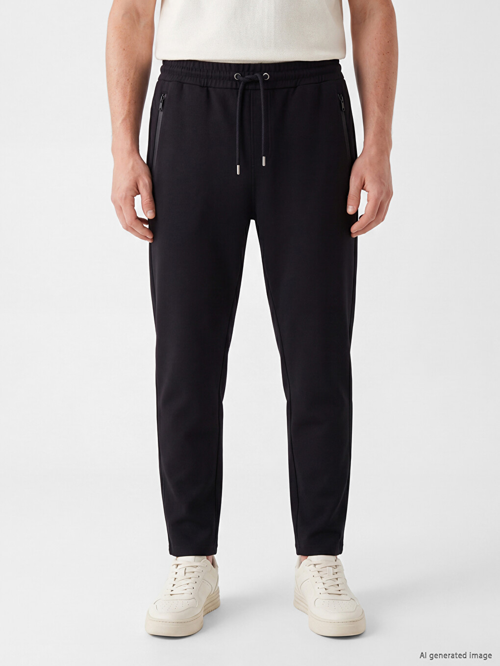 Siyah Regular Fit Erkek Eşofman Altı-1